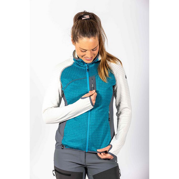 Maul Sport Maul Sport Chiemgau II mit Kapuze Fleecejacke Damen - Kristallblau - 3 | SportScheck