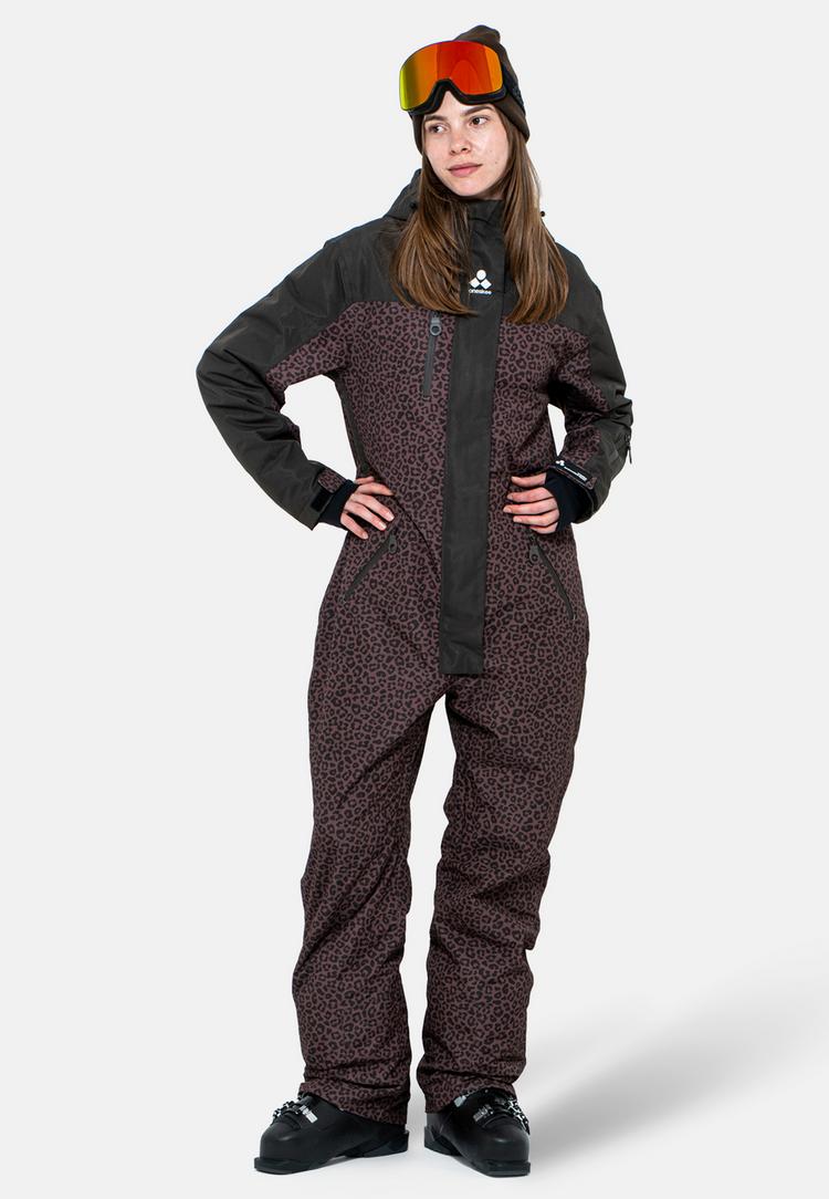 ONESKEE ONESKEE Snow Suit Schneeanzug Damen - brown leopard - 0 | SportScheck