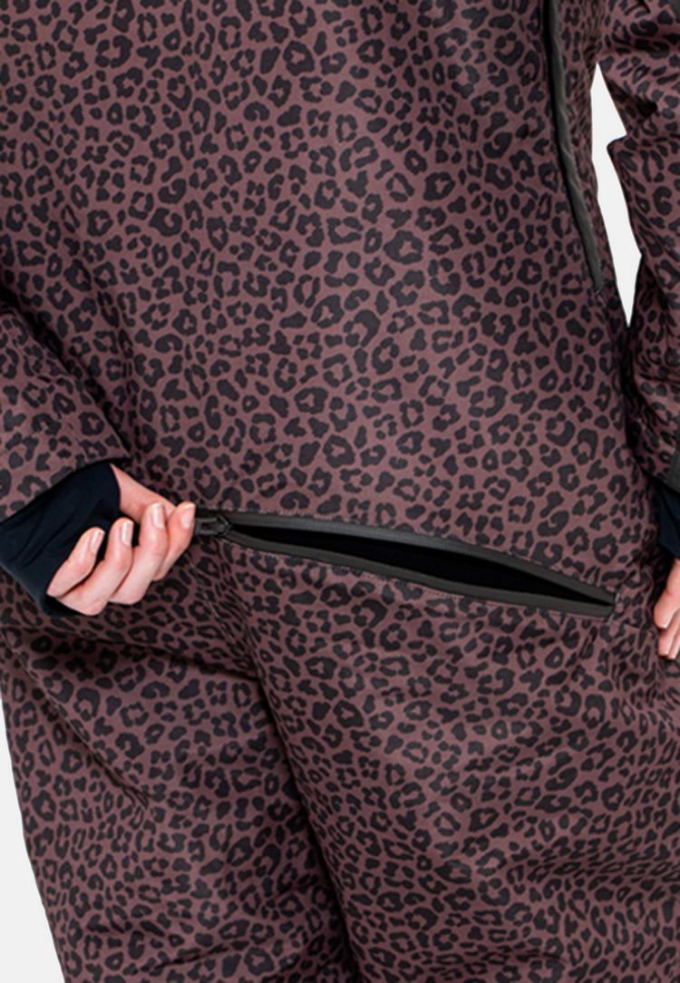 ONESKEE ONESKEE Snow Suit Schneeanzug Damen - brown leopard - 5 | SportScheck