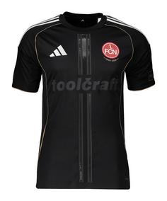 adidas 1. FC Nürnberg Europa Trikot 2025/2026 Fußballtrikot Herren schwarz