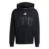 adidas STADIUM GRAPHIC HOODIE. Hoodie Herren - Black / Off White