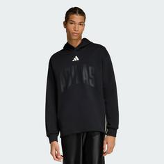 Rückansicht von adidas STADIUM GRAPHIC HOODIE. Hoodie Herren Black / Off White