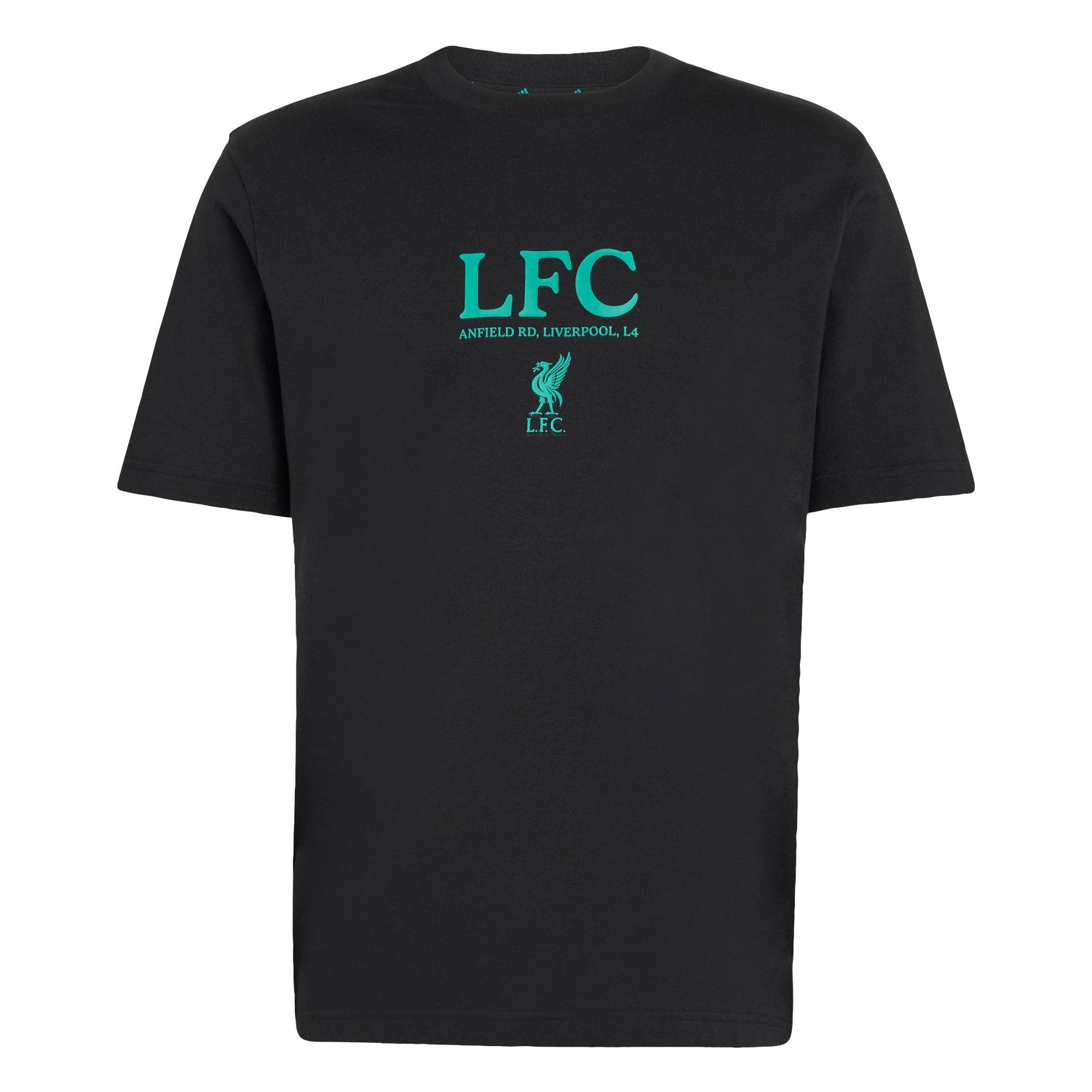 adidas Liverpool FC Seasonal Graphic T-Shirt Funktionsshirt Herren - Black