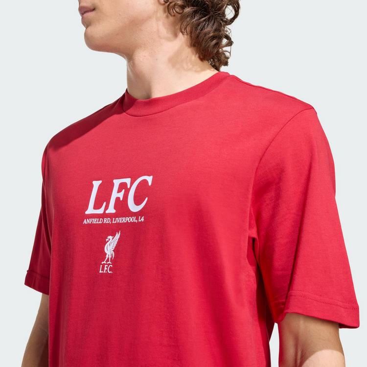 adidas adidas Liverpool FC Seasonal Graphic T-Shirt Funktionsshirt Herren - Strawberry Red - 0 | SportScheck