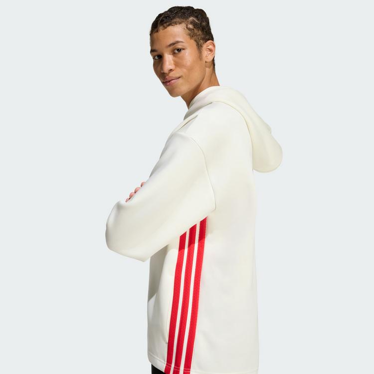 adidas adidas STADIUM GRAPHIC HOODIE. Hoodie Herren - Off White / Pure Ruby - 1 | SportScheck