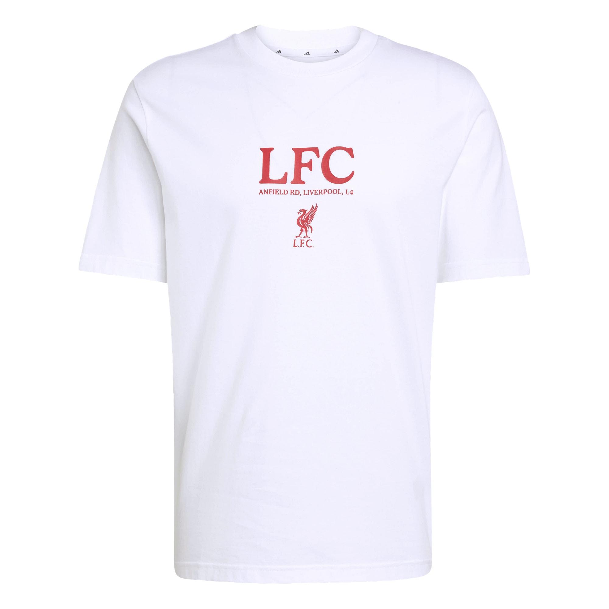 adidas Liverpool FC Seasonal Graphic T-Shirt Funktionsshirt Herren - White