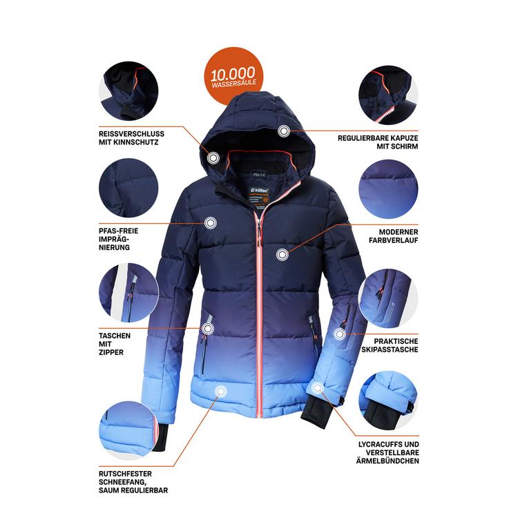 KILLTEC KILLTEC KSW 330 GRLSQLTD JCKT Skijacke M&auml;dchen - Blau3067 - 3 | SportScheck