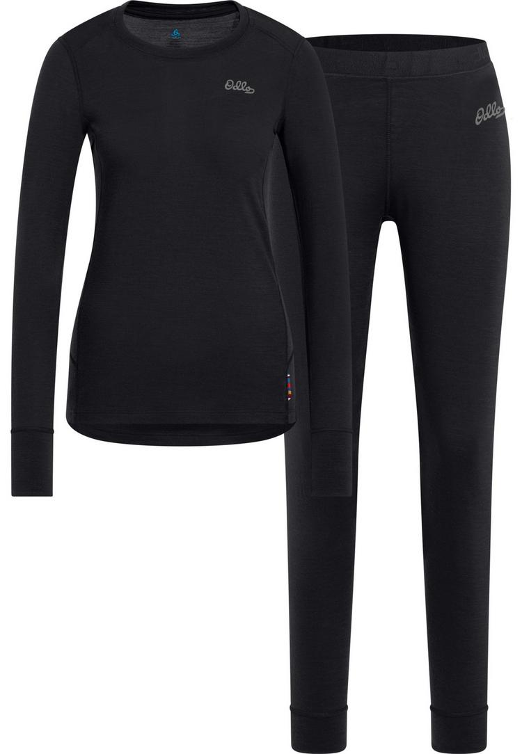 Odlo Odlo MERINO 200 W&auml;scheset Damen - black - black(15001) - 0 | SportScheck