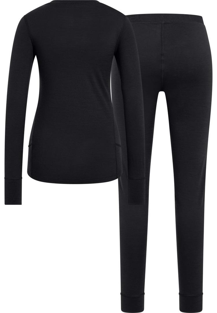Odlo Odlo MERINO 200 W&auml;scheset Damen - black - black(15001) - 0 | SportScheck