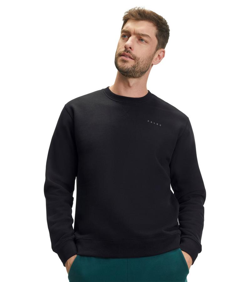 Falke Falke Brushed Sweat Shirt Funktionssweatshirt Herren - black (3000) - 2 | SportScheck