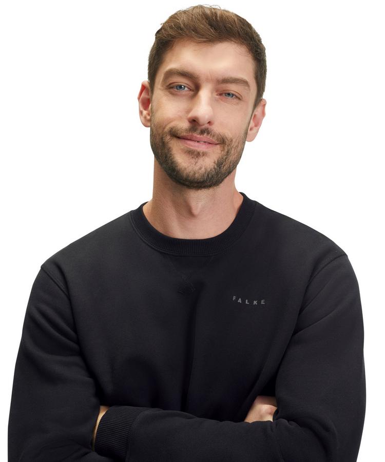 Falke Falke Brushed Sweat Shirt Funktionssweatshirt Herren - black (3000) - 4 | SportScheck