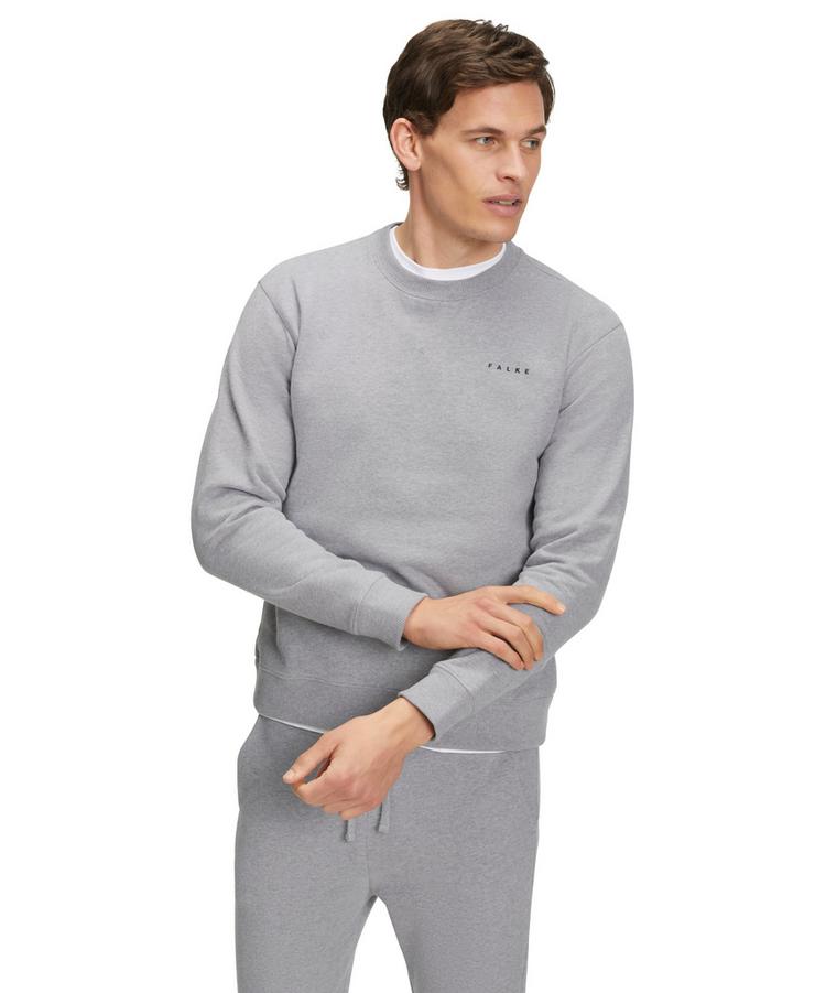 Falke Falke Brushed Sweat Shirt Funktionssweatshirt Herren - grey-heather (3757) - 2 | SportScheck
