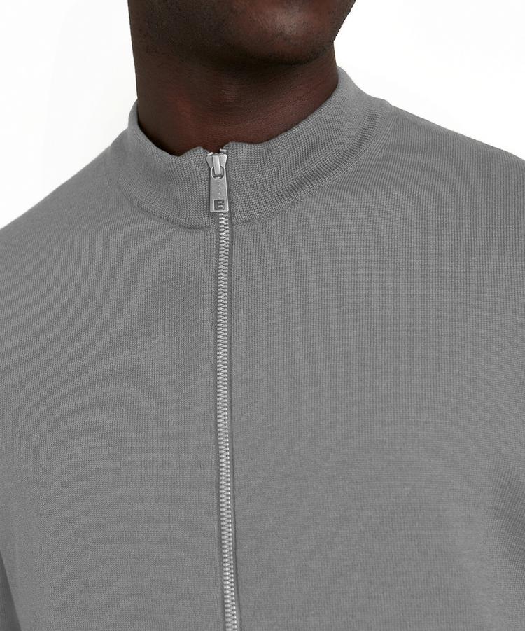 Falke Falke Merino X-Fine Zip Jacket Jacke Herren - light grey (3400) - 2 | SportScheck