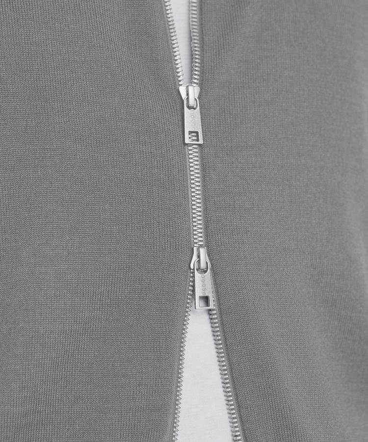 Falke Falke Merino X-Fine Zip Jacket Jacke Herren - light grey (3400) - 3 | SportScheck