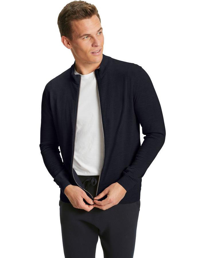 Falke Falke Merino X-Fine Zip Jacket Jacke Herren - night sky (6437) - 3 | SportScheck
