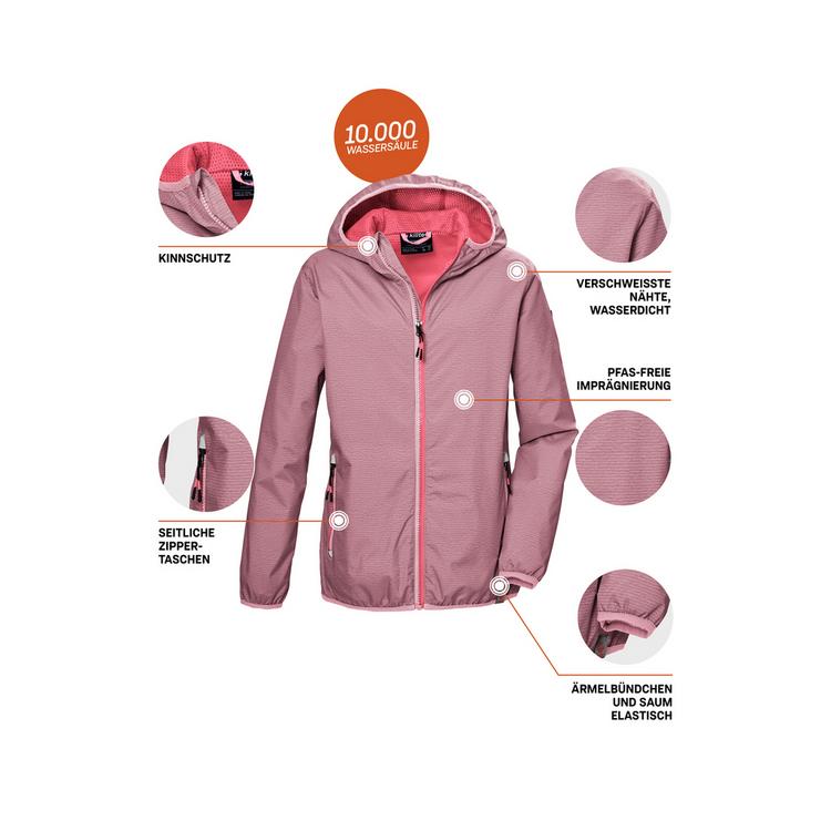 KILLTEC KILLTEC KOS 138 Softshelljacke M&auml;dchen - Rot451 - 3 | SportScheck
