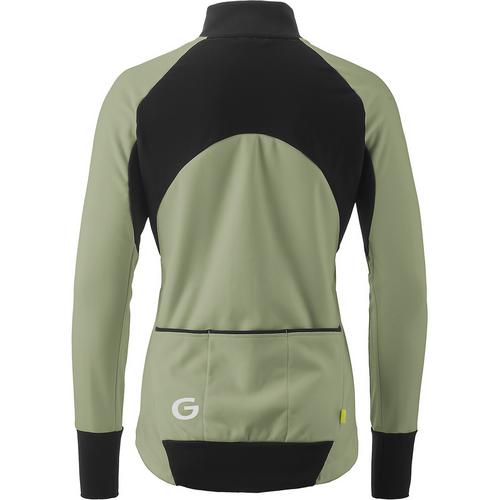 Rückansicht von Gonso ROAD JACKET SOFTSHELL 2 W Fahrradjacke Damen Moos