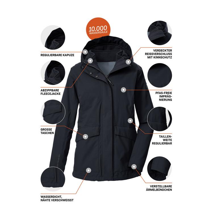 KILLTEC KILLTEC KOW 189 WMN JCKT 00269 38 Funktionsjacke Damen - Schwarz01106 - 5 | SportScheck