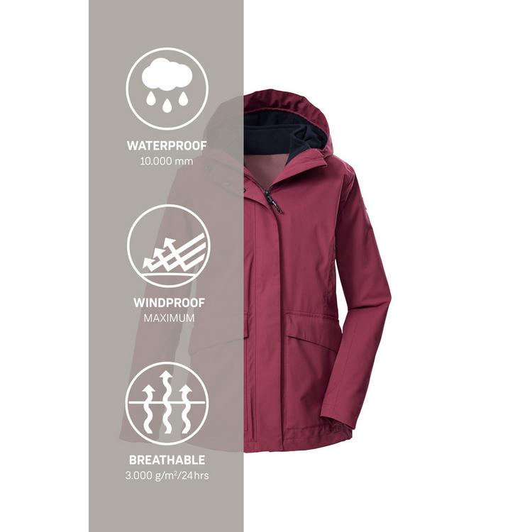 KILLTEC KILLTEC KOW 189 WMN JCKT 00269 38 Funktionsjacke Damen - Pflaume441 - 6 | SportScheck