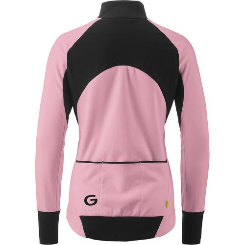 Rückansicht von Gonso ROAD JACKET SOFTSHELL 2 W Fahrradjacke Damen Lachs