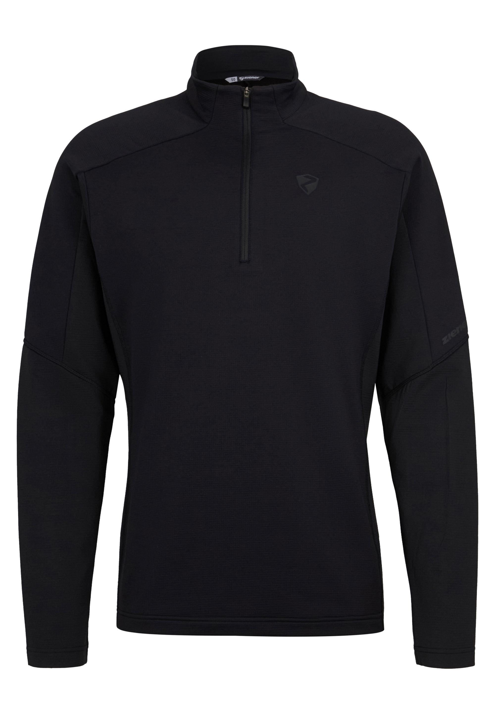 Ziener JIROTO-Z Funktionssweatshirt Herren - schwarz