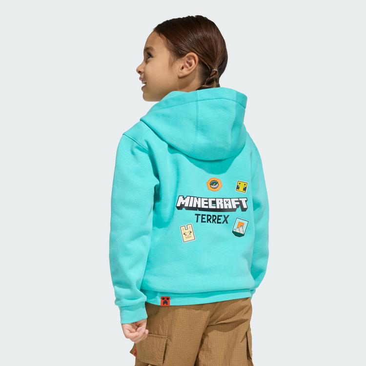 adidas adidas Adidas Minecraft Terrex Hoodie Hoodie Kinder - Semi Mint Rush - 1 | SportScheck