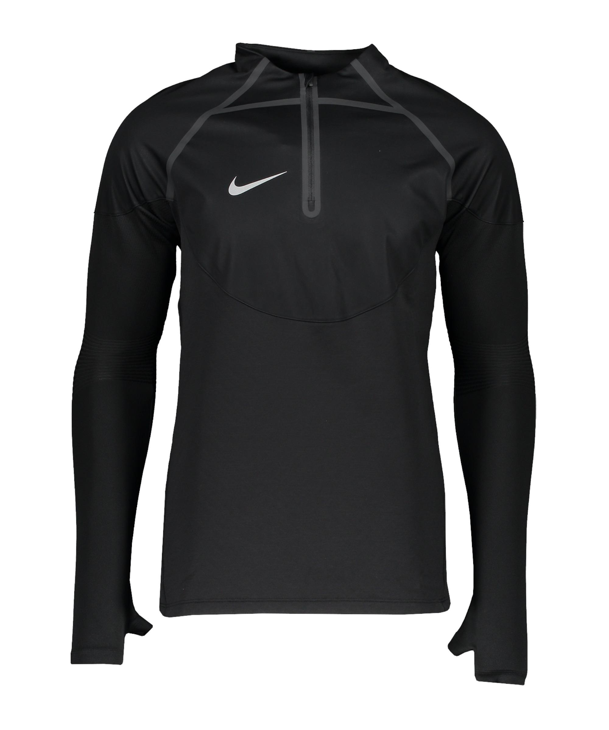 Nike Strike Winter Warrior Drill Top Funktionssweatshirt Herren - schwarzsilber