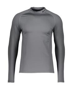 Nike Pro Warm Mock Sweatshirt Funktionsshirt Herren grauschwarz