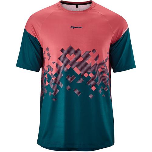 Rückansicht von Gonso Mesores Fahrradtrikot Herren Beere