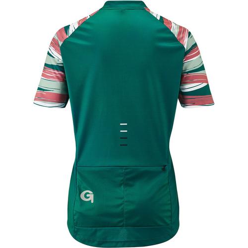 Rückansicht von Gonso Bedollo Fahrradtrikot Damen Gr&uuml;n
