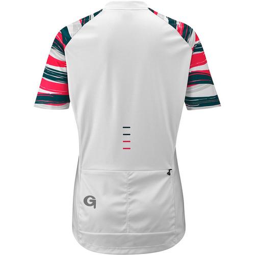 Rückansicht von Gonso Bedollo Fahrradtrikot Damen Wei&szlig;