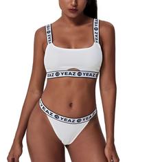 Rückansicht von YEAZ BAGATELLE Bikini Set Damen Sea Salt