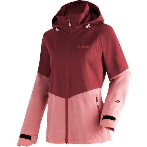 Rückansicht von Maier Sports Echaz Funktionsjacke Damen Bordeaux