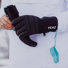 Rückansicht von YEAZ RIDIN Skihandschuhe Bullet Black