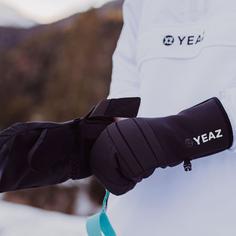 Rückansicht von YEAZ POW Skihandschuhe Bullet Black