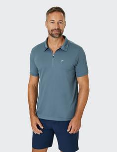 Rückansicht von JOY sportswear CLAAS Poloshirt Herren slate grey