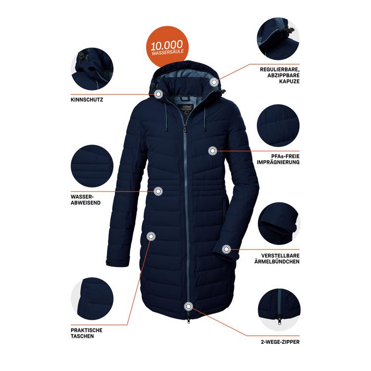 KILLTEC KILLTEC KOW 96 WMN QLTD CT Funktionsmantel Damen - Blau3044 - 3 | SportScheck