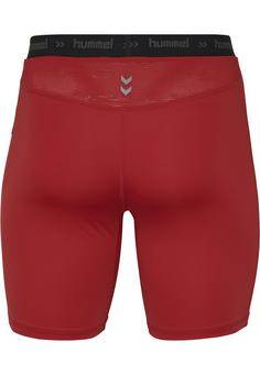 Rückansicht von hummel HML FIRST PERFORMANCE TIGHT SHORTS Tights Herren TRUE RED