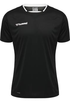 hummel hmlAUTHENTIC KIDS POLY JERSEY S/S Funktionsshirt Kinder BLACK/WHITE
