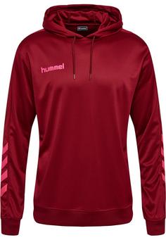 hummel hmlPROMO POLY HOODIE Hoodie Herren BIKING RED/RASPBERRY SORBET