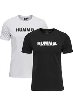 hummel hmlLEGACY 2-PACK T-SHIRT T-Shirt BLACK/WHITE