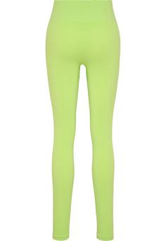 Rückansicht von hummel hmlTIF SEAMLESS HIGH WAIST TIGHTS Tights Damen SHARP GREEN