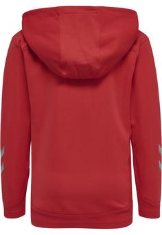 Rückansicht von hummel hmlLEAD ZIP POLY HOODIE KIDS Hoodie Kinder TRUE RED