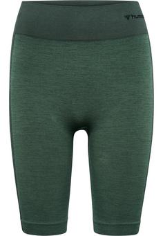 hummel hmlCLEA SEAMLESS CYCLING SHORTS Funktionsshorts Damen CLIMBING IVY/BEETLE MELANGE