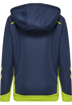 Rückansicht von hummel hmlLEAD ZIP POLY HOODIE KIDS Hoodie Kinder DARK DENIM