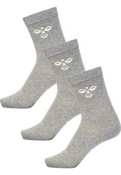 hummel SUTTON 3-PACK SOCK Sportsocken Kinder GREY MELANGE