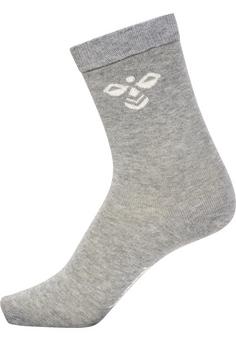 Rückansicht von hummel SUTTON 3-PACK SOCK Sportsocken Kinder GREY MELANGE