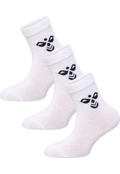 hummel SUTTON 3-PACK SOCK Sportsocken Kinder WHITE