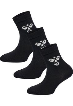 hummel SUTTON 3-PACK SOCK Sportsocken Kinder BLACK