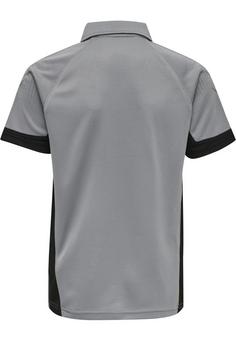 Rückansicht von hummel hmlLEAD FUNCTIONAL KIDS POLO Funktionsshirt Kinder GREY MELANGE